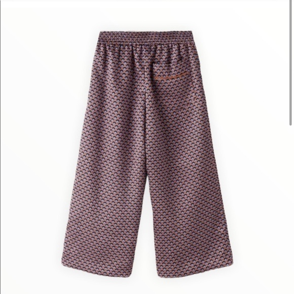 Zara Girls Printed Wide Leg Pants - Picture 2 of 8